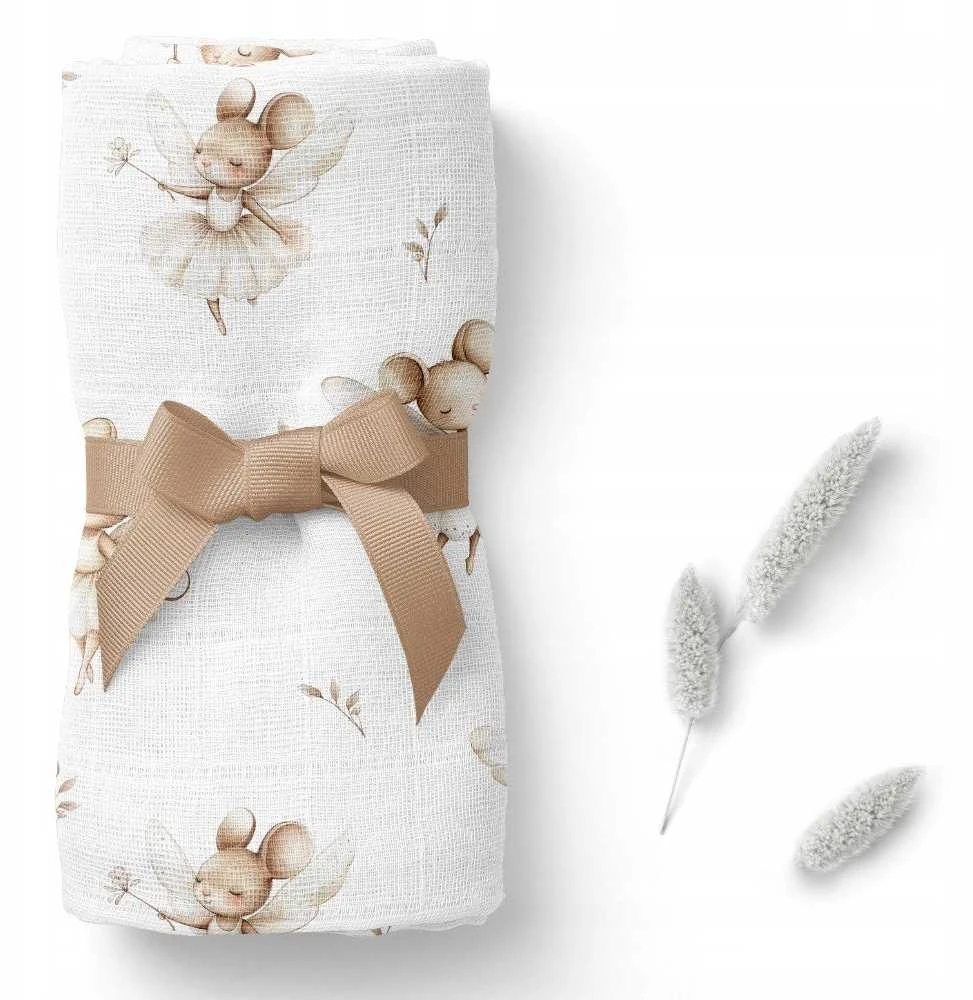 Rankšluostis Bocioland BOCIOLAND BL194-BAMBOO sauskelnės 75x75 pelėms