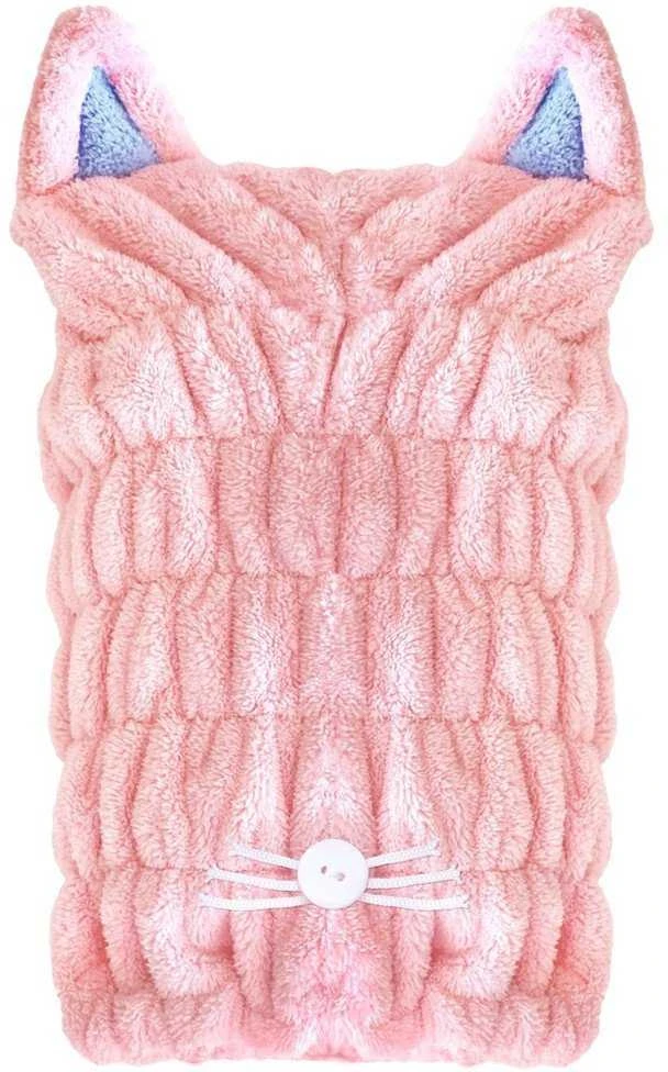 Glov Kids Bath Hair Wrap kąpielowy turban vaikams Rožinė