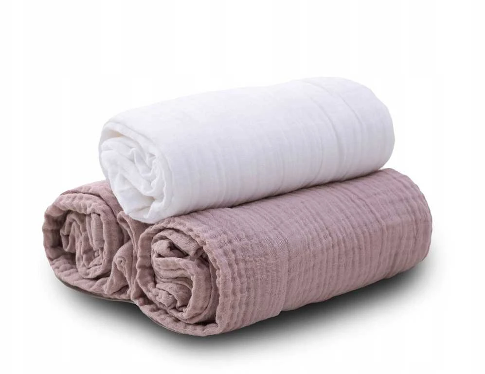 Rankšluostis Muslino vystyklai BabyMatex 70x80 cm 3 vnt, ruda