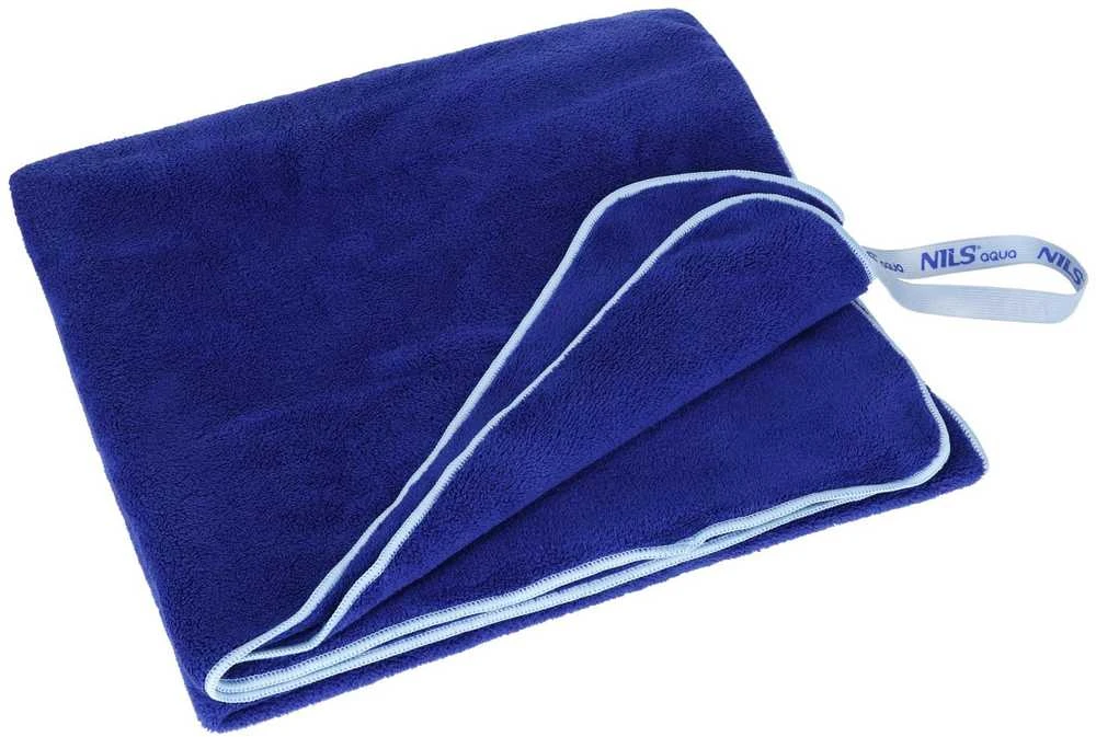 Rankšluostis Nils Extreme NAR14 RĘCZNIK su mikrofibre FROTTE Tamsiai mėlynas 160X80cm NILS AQUA