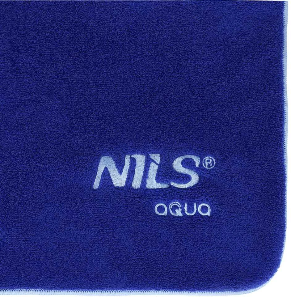 Rankšluostis Nils Extreme NAR14 RĘCZNIK su mikrofibre FROTTE Tamsiai mėlynas 160X80cm NILS AQUA