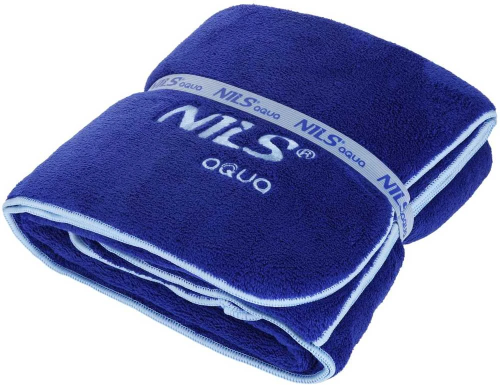 Rankšluostis Nils Extreme NAR14 RĘCZNIK su mikrofibre FROTTE Tamsiai mėlynas 160X80cm NILS AQUA