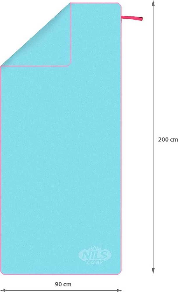 Rankšluostis Nils Extreme mikropluošto užvalkalas 200x90 cm NILS CAMP (Mėlyna)
