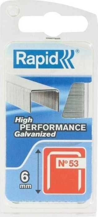 Rapid Kabės Nr53 6mm 1080 vnt plastikinė dėžutė