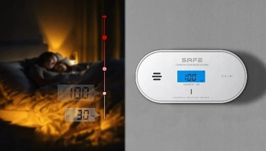 „Rapoo Safe 10YDCO-RF“ belaidis anglies monoksido jutiklis