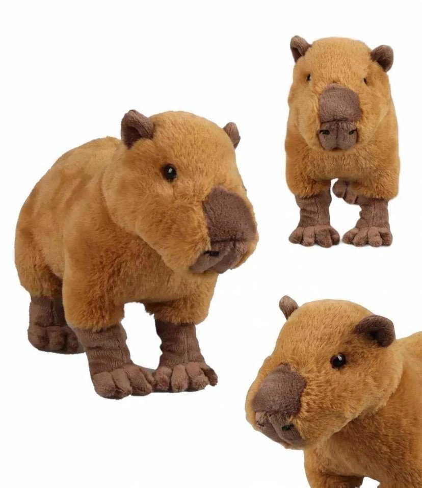 Disney Rappa – Pliušinis realistiškas kapibaros žaislas 30 cm, ekologiškas