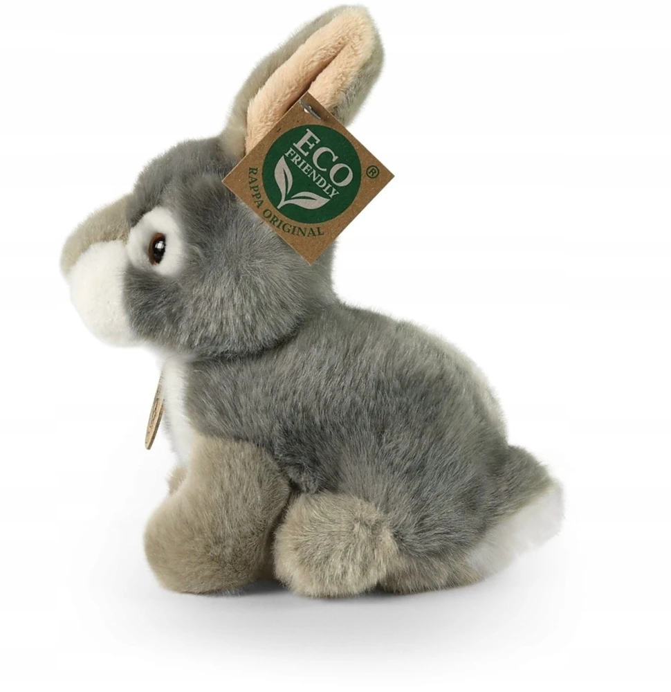 Rappa Eco-Friendly Pliušinis žaislas - pilkas triušis, 16 cm