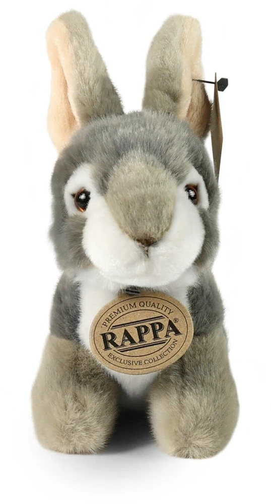 Rappa Eco-Friendly Pliušinis žaislas - pilkas triušis, 16 cm