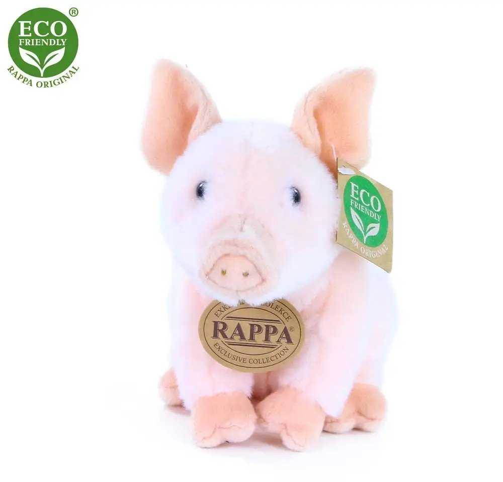 „Disney Rappa“ pliušinis žaislas „Sėdintis paršelis“, 18 cm, ekologiškas