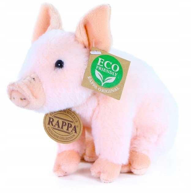 „Disney Rappa“ pliušinis žaislas „Sėdintis paršelis“, 18 cm, ekologiškas