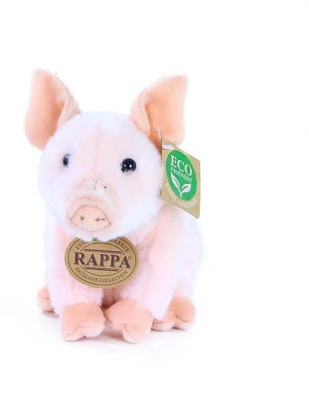 „Disney Rappa“ pliušinis žaislas „Sėdintis paršelis“, 18 cm, ekologiškas