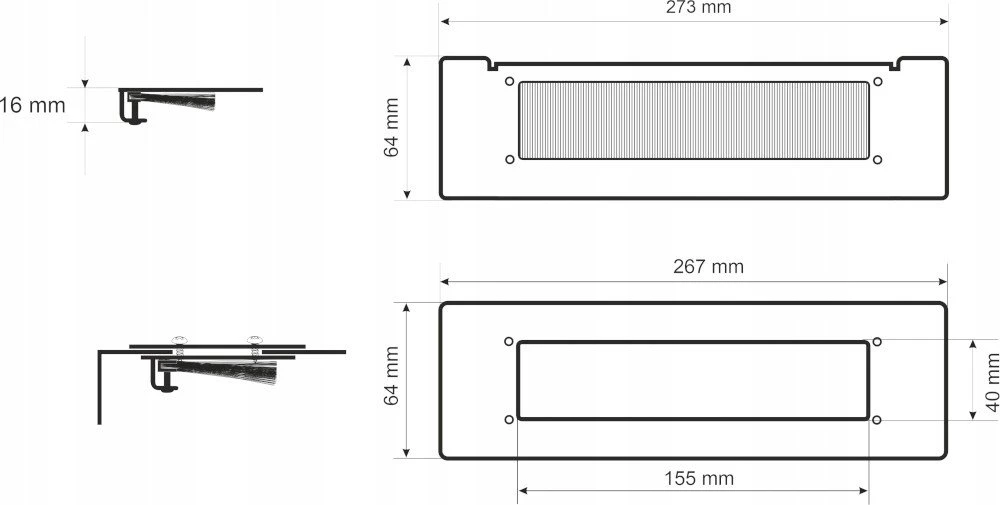 Pulsar RAPS-G Šepetys RWA-G/RW-G/RWDA-G tipo RACK spintelėms