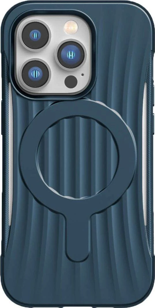 Raptic X-Doria Clutch Apple iPhone 14 Pro Max su MagSafe dėklas telefonui mėlynos spalvos