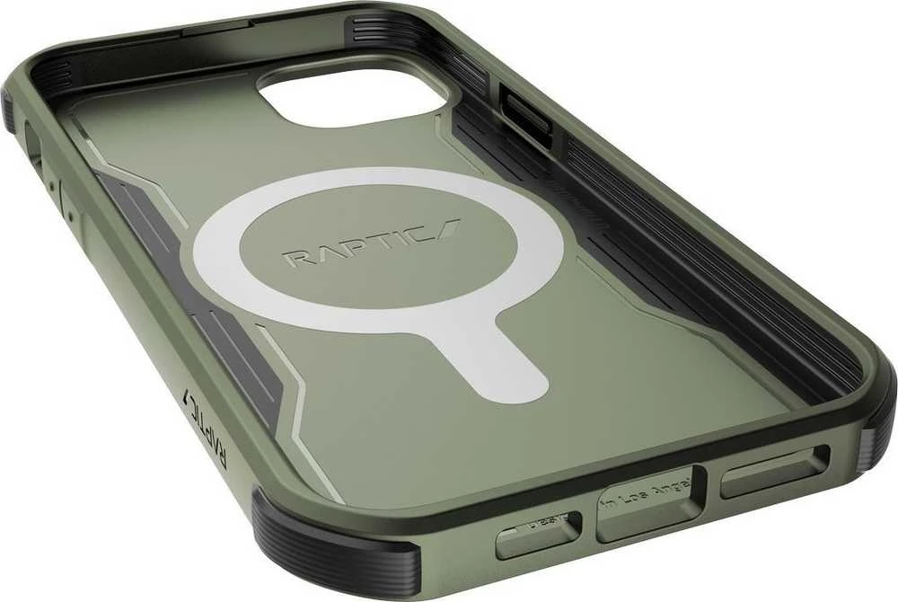 Raptic X-Doria Fort Apple iPhone 14 Plus su MagSafe armored dėklas telefonui žalios spalvos