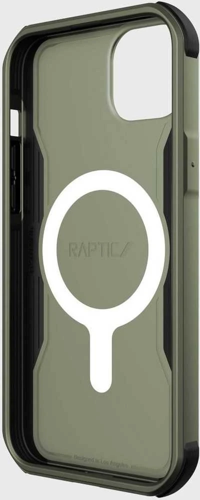Raptic X-Doria Fort Apple iPhone 14 Plus su MagSafe armored dėklas telefonui žalios spalvos