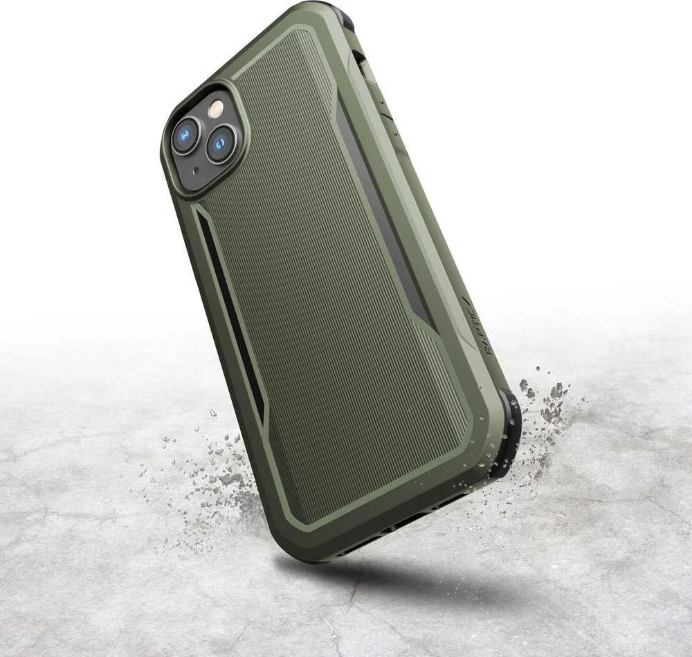 Raptic X-Doria Fort Apple iPhone 14 Plus su MagSafe armored dėklas telefonui žalios spalvos