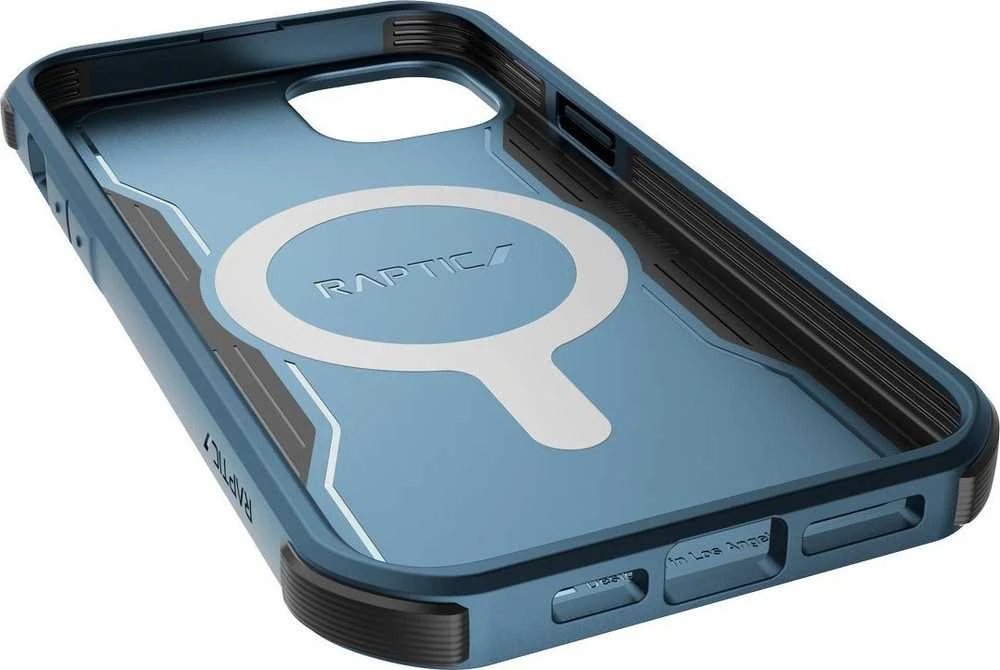 Raptic X-Doria Fort Apple iPhone 14 Pro Max su MagSafe armored dėklas telefonui mėlynos spalvos