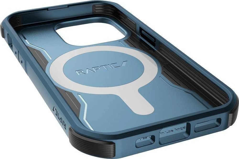 Raptic X-Doria Fort Apple iPhone 14 Pro su MagSafe armored dėklas telefonui mėlynos spalvos