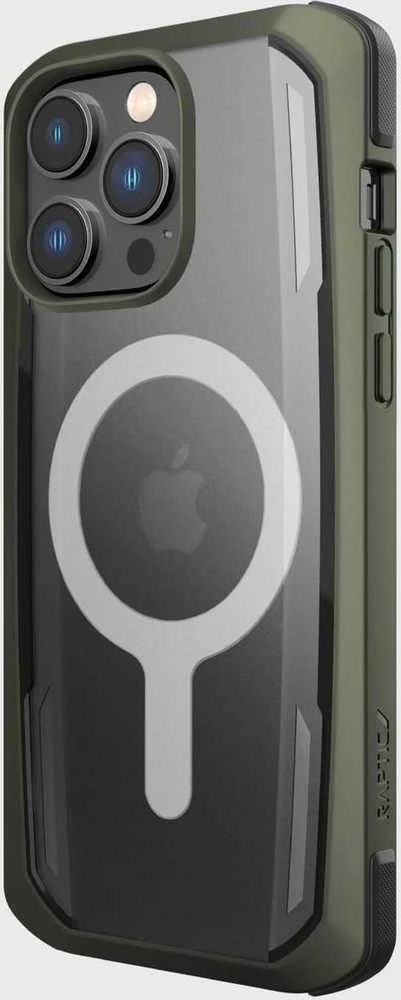 Raptic X-Doria Secure Apple iPhone 14 Pro su MagSafe armored dėklas telefonui žalios spalvos