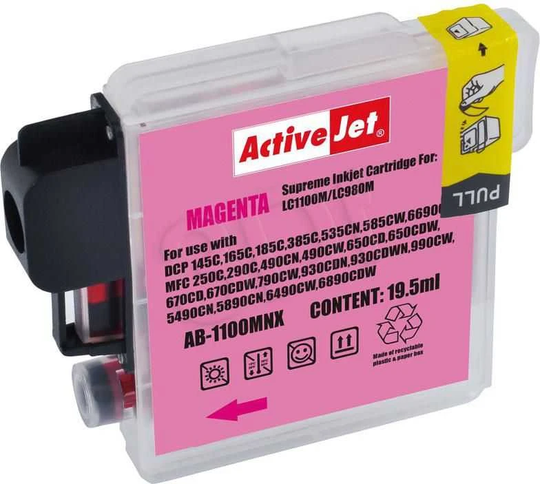 Spausdintuvo Rašalas - Activejet AB-1100MNX Raudonas, 19,5 ml