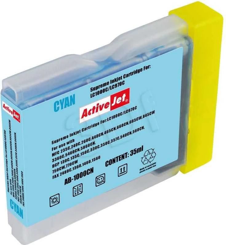 Rašalo Kasetė - Activejet AB-1000CN Mėlyna 36 ml