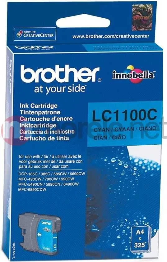 Brother LC-1100C (LC1100C) Rašalinė kasetė, Žydra