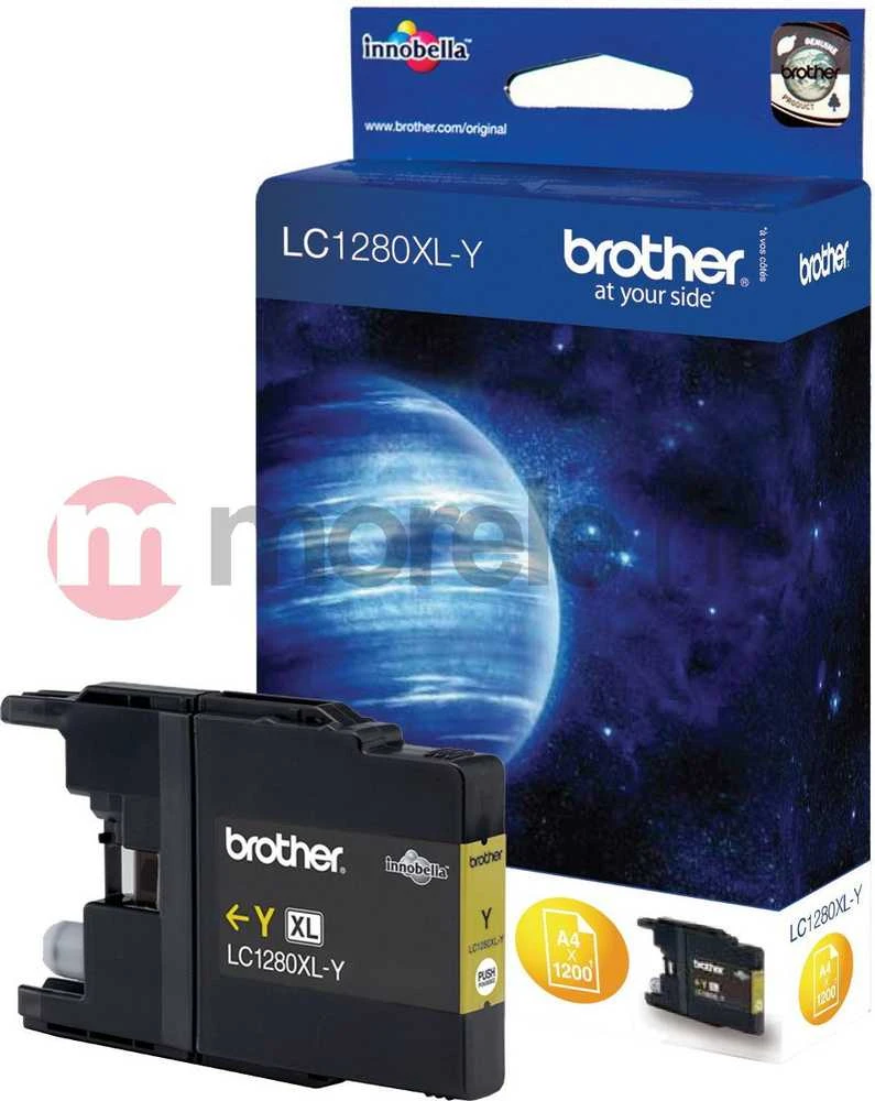 Originalus rašalas Brother LC-1280XLY (geltonas)