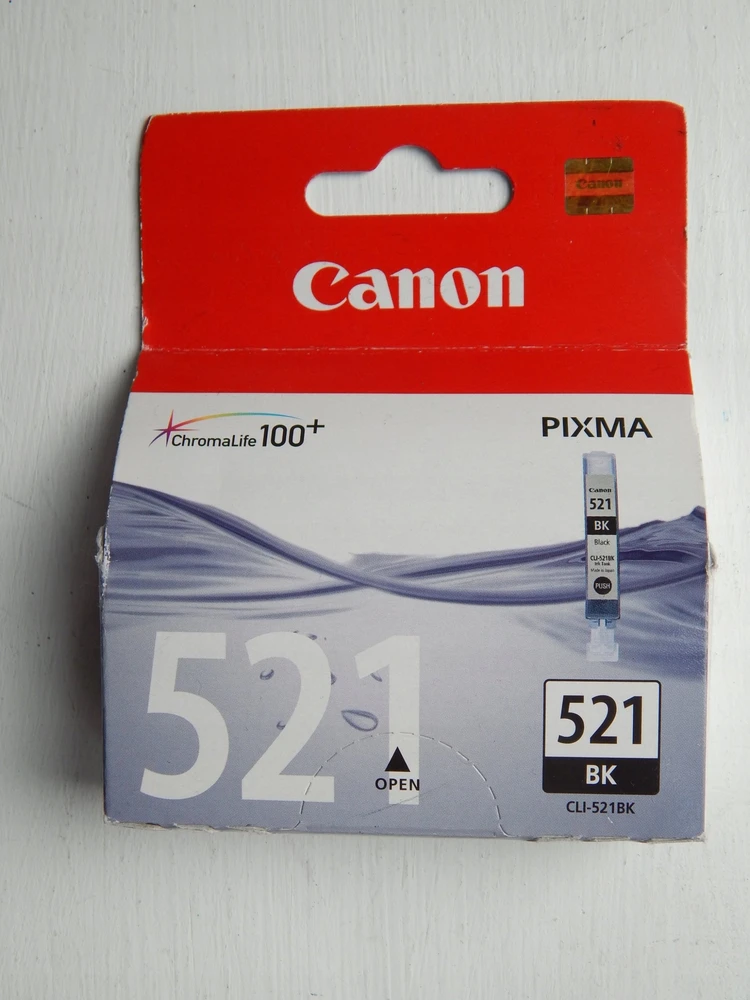 Canon CLI-521Bk ink cartridge, juodas