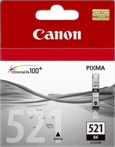 Canon CLI-521Bk ink cartridge, juodas