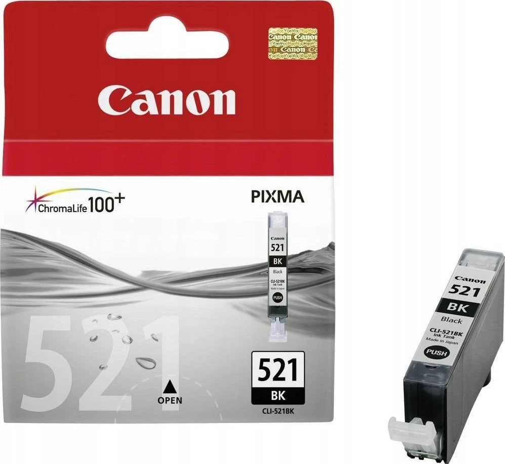 Canon CLI-521Bk ink cartridge, juodas