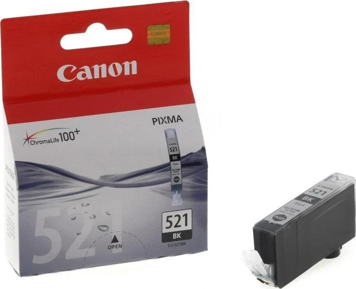Canon CLI-521Bk ink cartridge, juodas