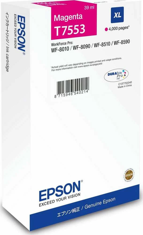 „Epson WF-8XXX“ serija | XL rašalo kasetė | rausvai raudona