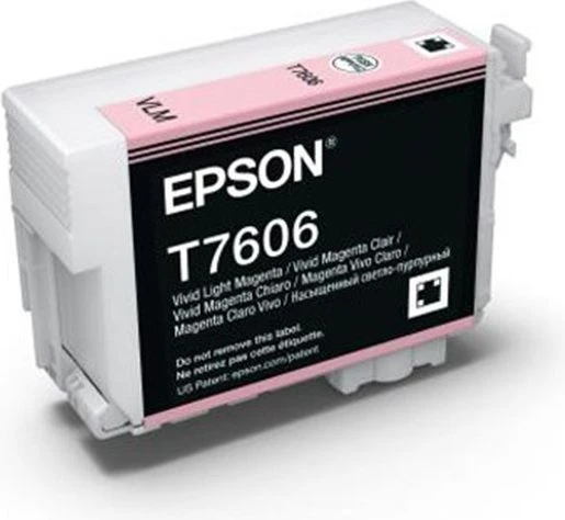 Epson T7606 rašalo kasetė, šviesiai purpurinė