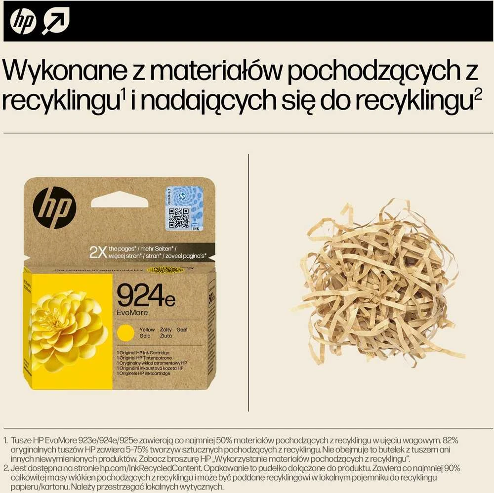 HP No. 924 geltona EVO MORE