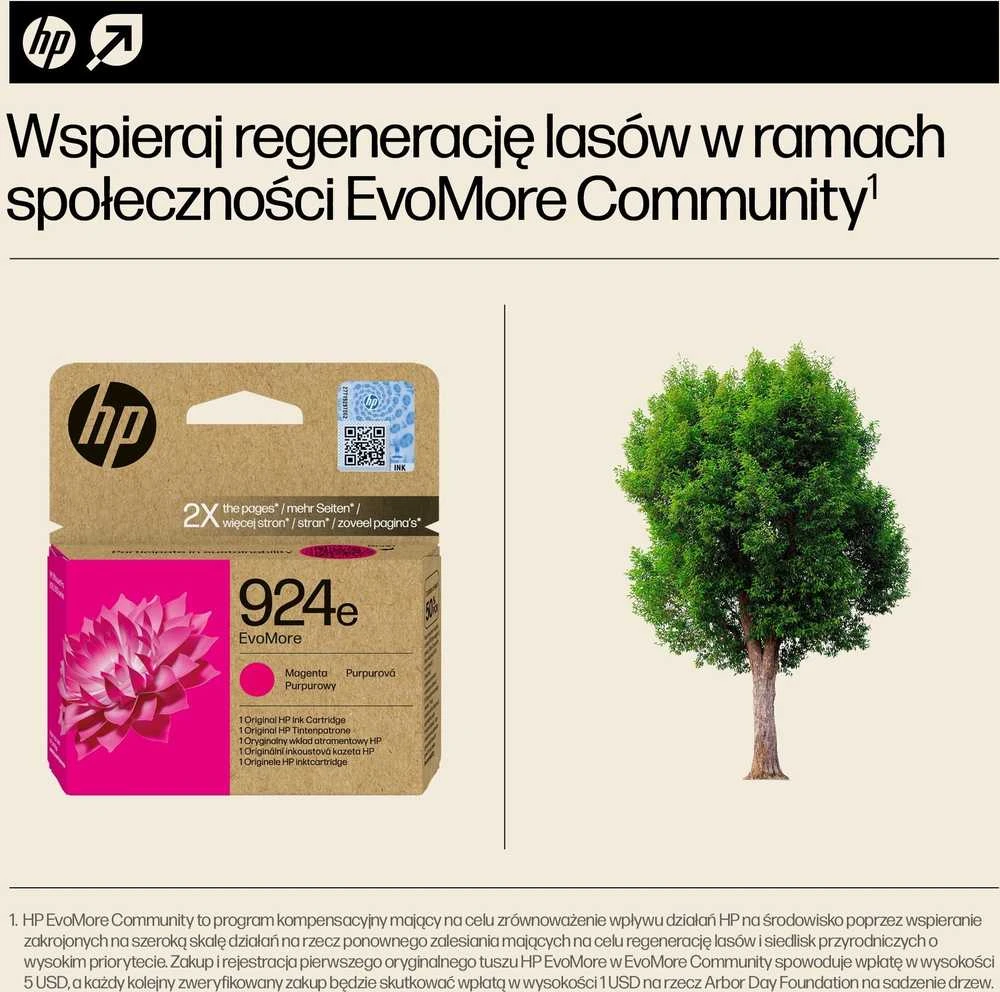 More HP Nr. 924 violetinė EVO DAUGIAU