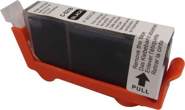 UPrint kompatybilny ink / tusz su CLI521BK, C-521B, juodas, 10ml, su chipem