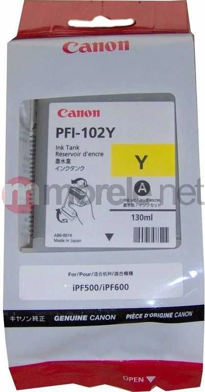 rašalCanon rašal( PFI-102Y) Geltona