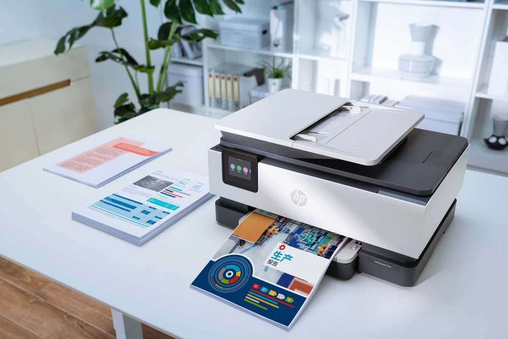 Rašalinis spausdintuvas HP OfficeJet Pro Belaidis spalvinis spausdintuvas, Instant Ink, Dvipusis spausdinimas (C2VJ9B)
