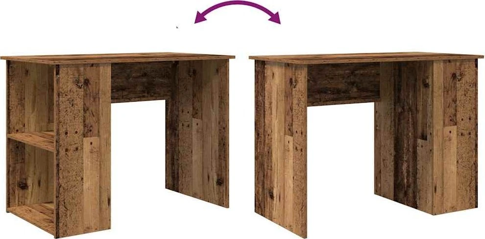 Rašomasis stalas Senas medis 100x55x75 cm Inžinierinė mediena