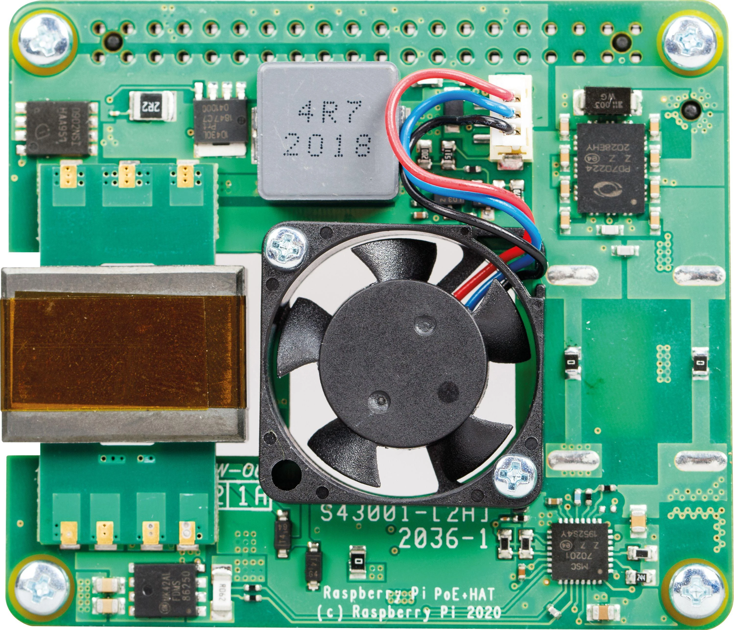 Raspberry Pi PoE + HAT - Raspberry Pi 4B / 3B +
