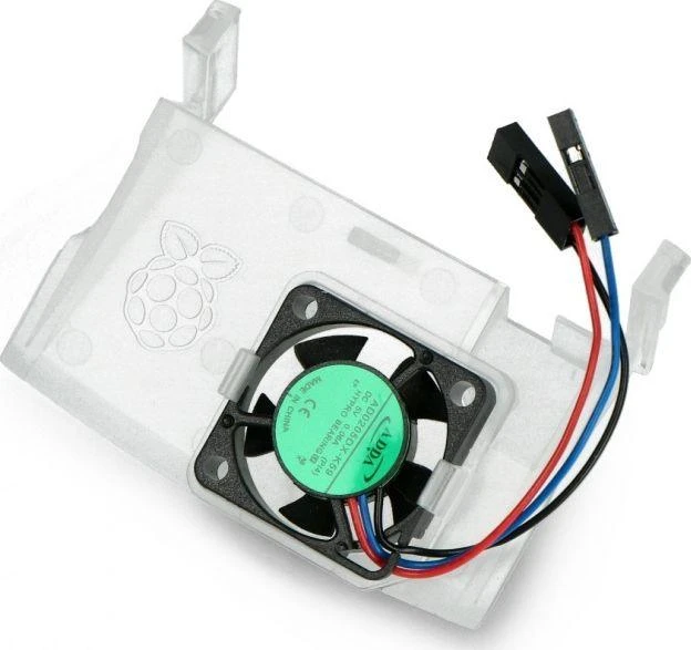 Ventiliatorius skirtas oficialiam Raspberry Pi 4B dėklui