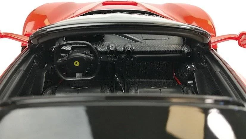 Nuotoliniu būdu valdomas 1:14 automodelis RASTAR R/C Ferrari LaFerrari Aperta, juodas