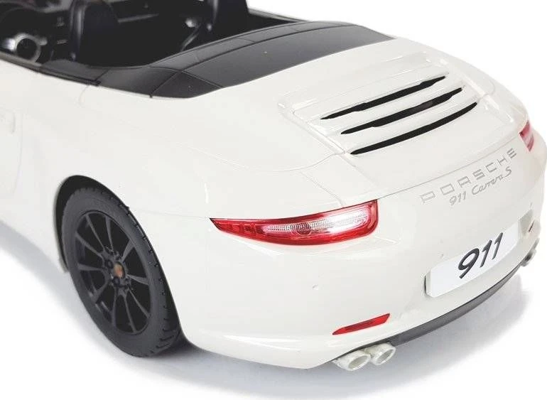 Radijo bangomis valdomas automobilis Porsche 911 Carrera S Rastar 1:12 baltas