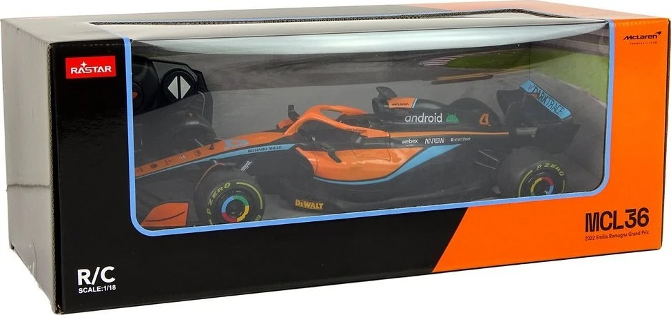 RASTAR 1:18 valdomas automobilis McLaren F1 MCL36, 93300