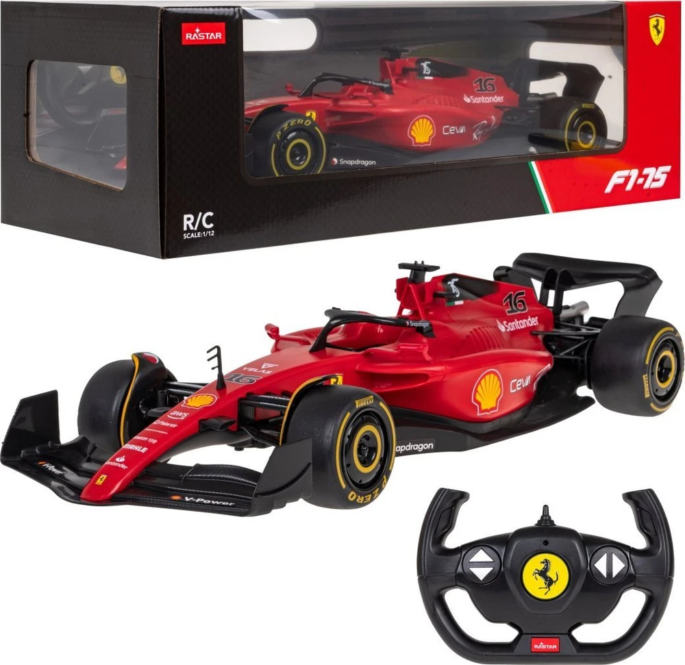 RASTAR R/C 1:12 Ferrari F1 75 remote control car (red)