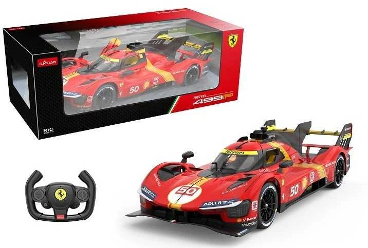 Nuotoliniu būdu valdomas automobilis Ferrari 499P R/C, mastelis 1:14, Rastar 10110