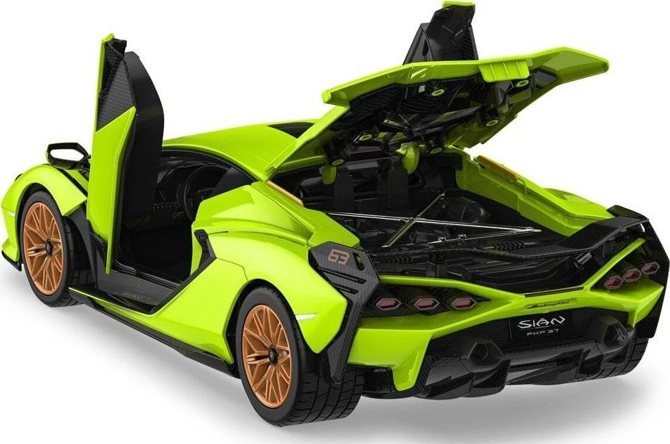 Rastar Radijo bangomis valdomas automobilis konstruktorius Lamborghini Sian žalias