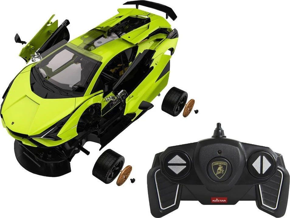 Rastar Radijo bangomis valdomas automobilis konstruktorius Lamborghini Sian žalias