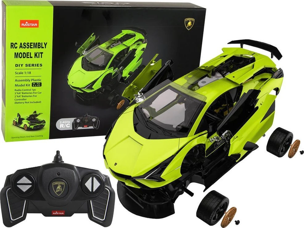 Rastar Radijo bangomis valdomas automobilis konstruktorius Lamborghini Sian žalias