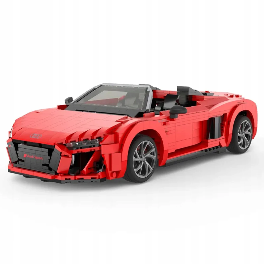 RASTAR 1:14 mastelio surenkamas automodelis AUDI R8 Spyder Bricks, 93800